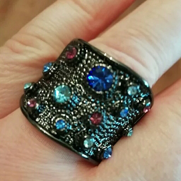 Jewelry Blackout Fashion Statement Ring Poshmark